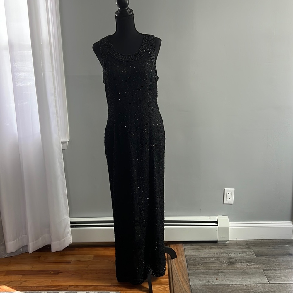 Laurence Kazan black formal gown